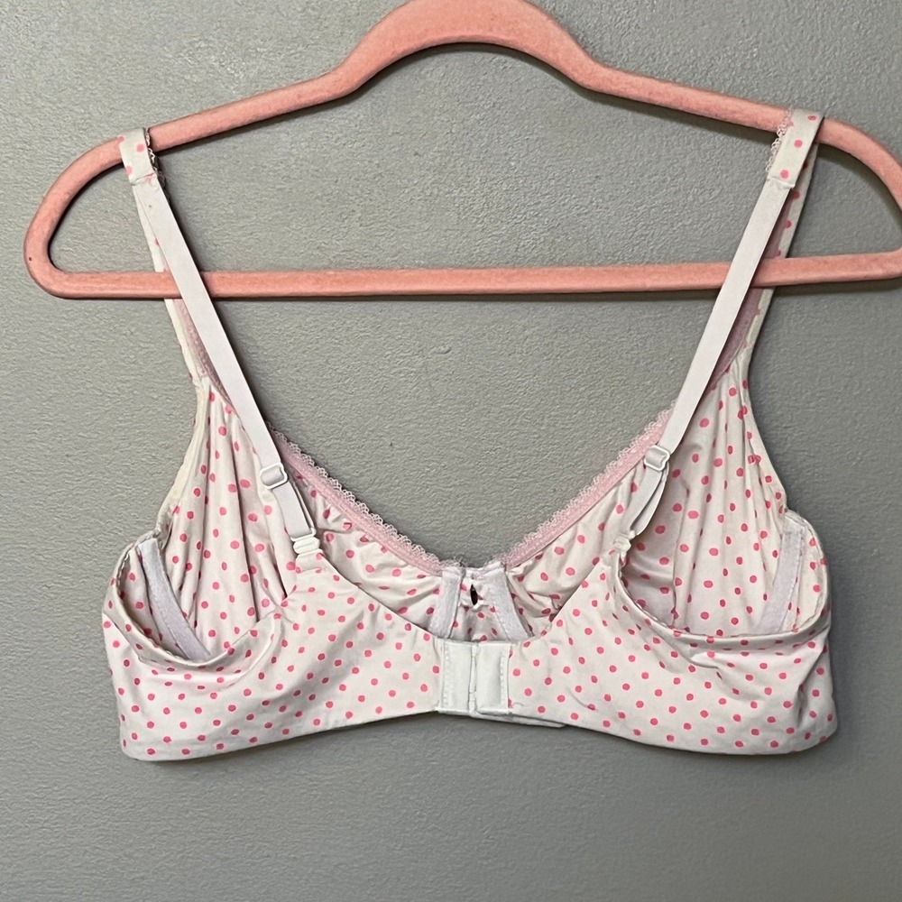 Victoria's Secret Body by Victoria Polka Dot Lace Underwire Bra 38C Coquette - Picture 7 of 11